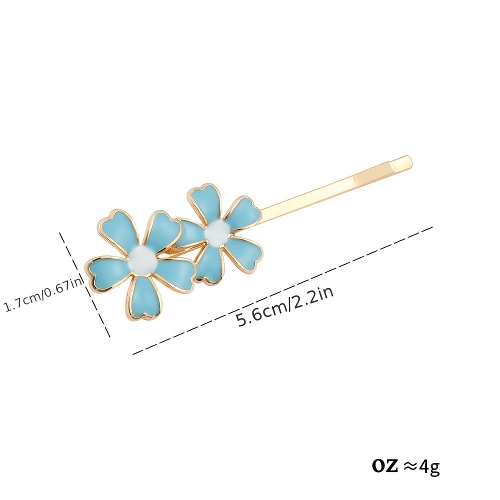 Sunflower and Daisy Hair Pins Set