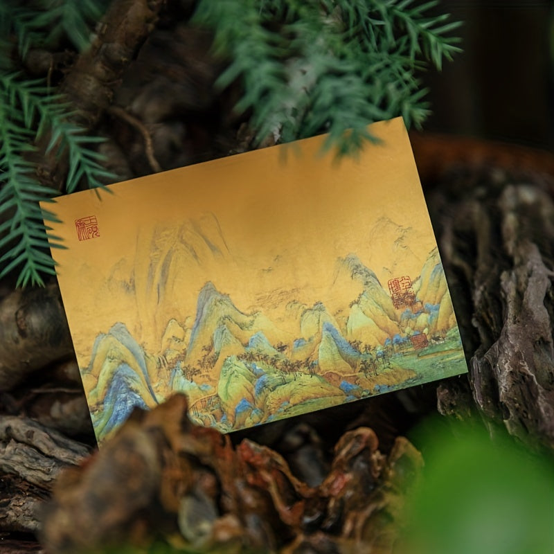 4pcs 320 Sheets Chinese Style Sticky Notepaper Set Ancient Culture Sticky Notes