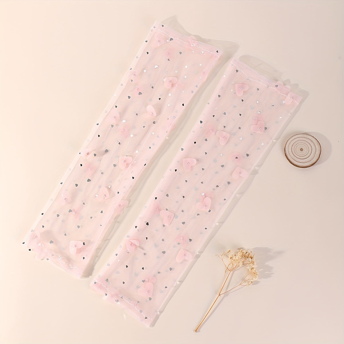 Lace Mesh Sleeve Thin Sunscreen Long Arm Guard Sleeve for Women