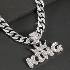 Crown KING Pendant with Cuban Chain