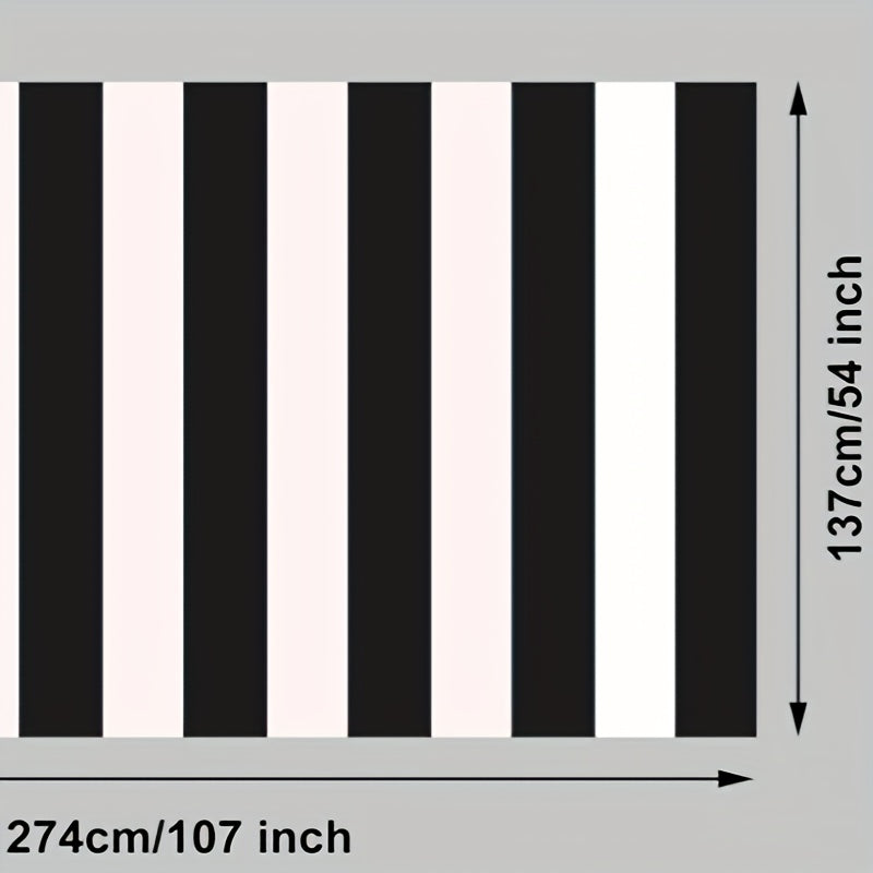 1pc Waterproof Striped Tablecloth for Holiday Party Picnic Decoration