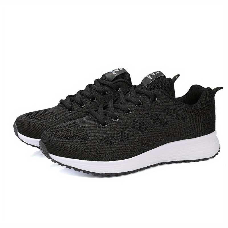 Mesh Ombre Lace Up Casual Sneakers Women's Footwear