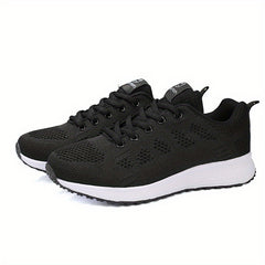 Mesh Ombre Lace Up Casual Sneakers Women's Footwear