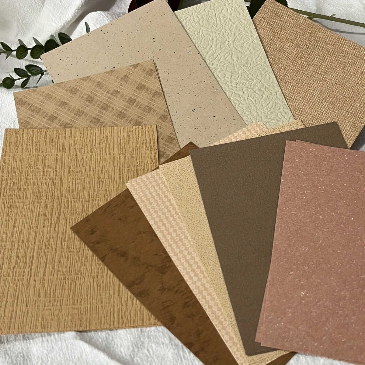 20pcs Retro Salt Texture A6 Embossed Hand Account Material Paper