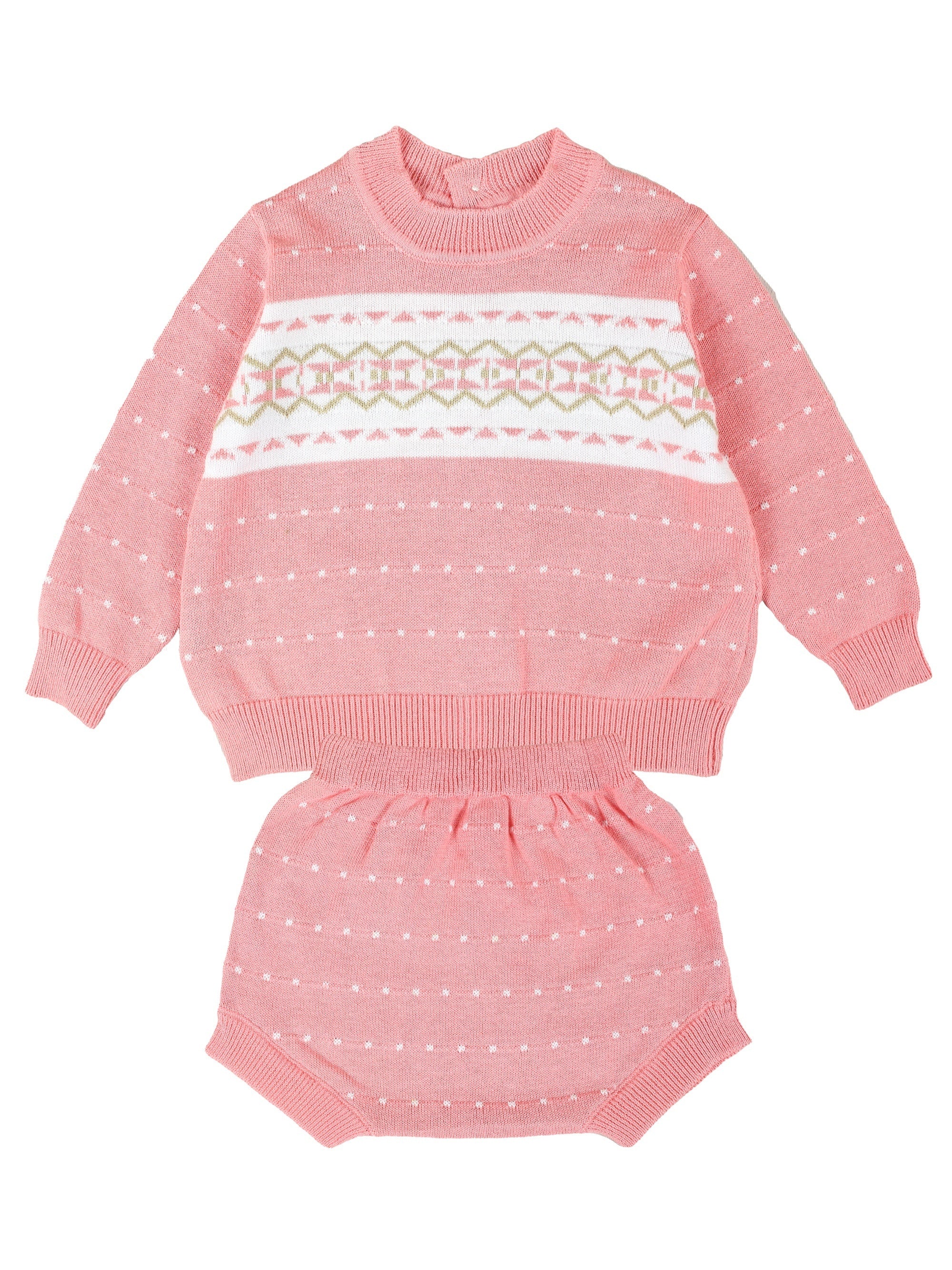 Baby Knitted Preppy Style Sweater Set for Boys and Girls