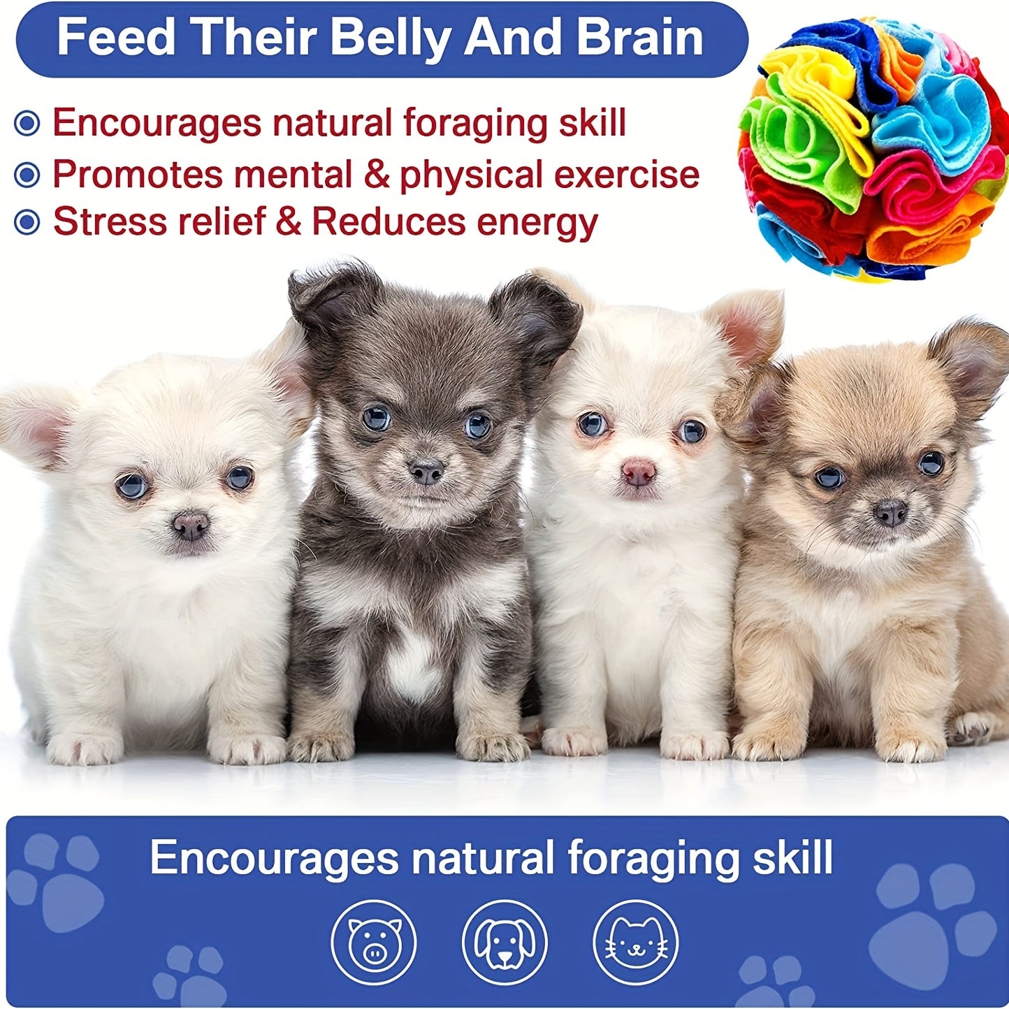 Interactive Snuffle Ball Toy for Dogs