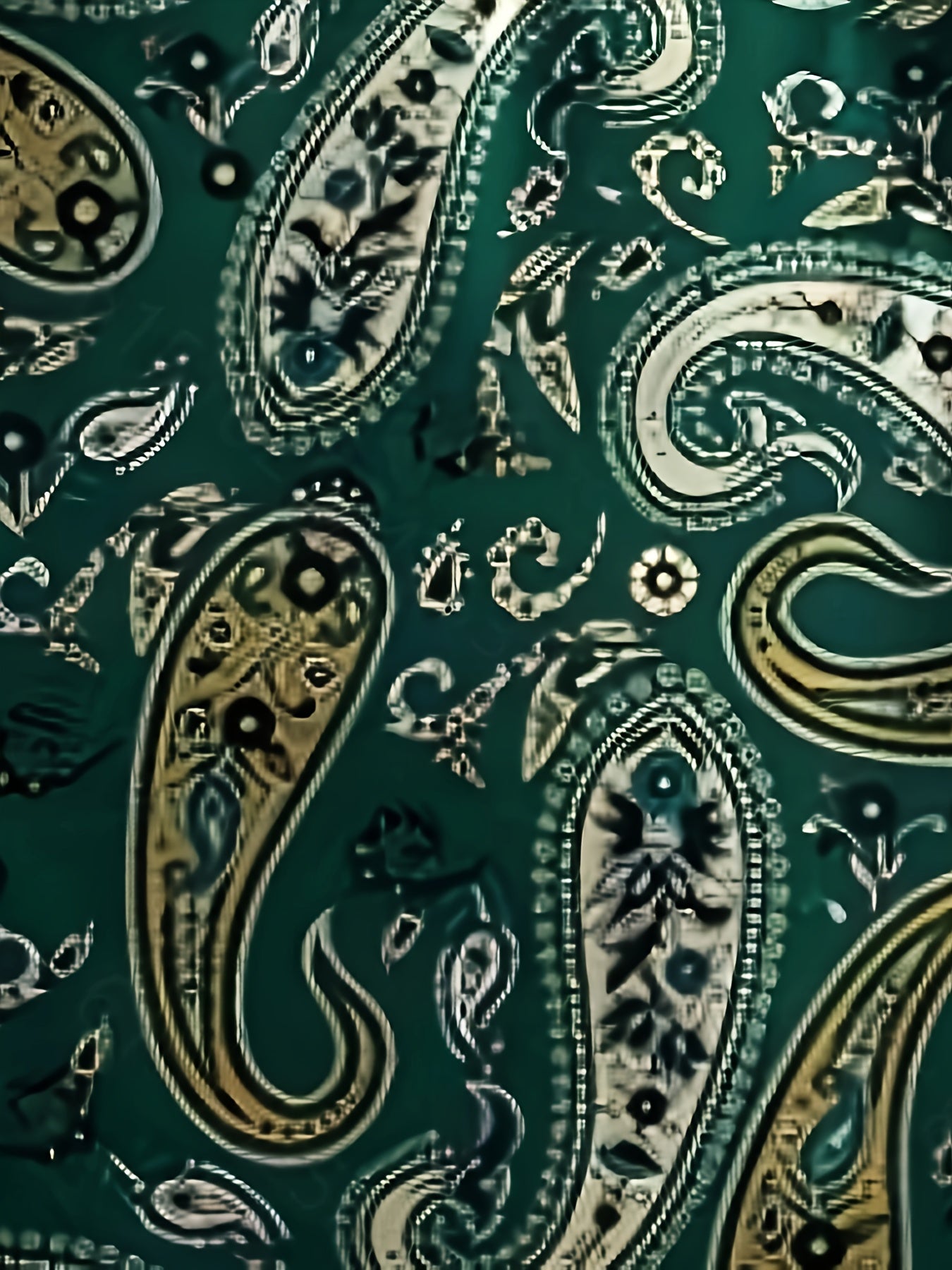  Boho Paisley Print Bell Sleeve Dress