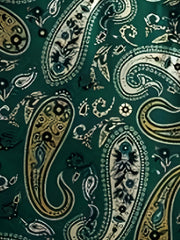  Boho Paisley Print Bell Sleeve Dress