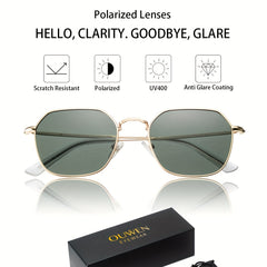 Polarized Sunglasses Vintage UV400 Anti Glare Coating