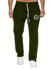 Men's Letter Print Joggers Casual Loose Fit Pants