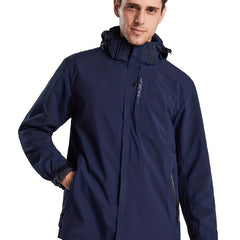 Men's Lightweight Waterproof Rain Jacket Shell Hooded Outdoor Raincoat