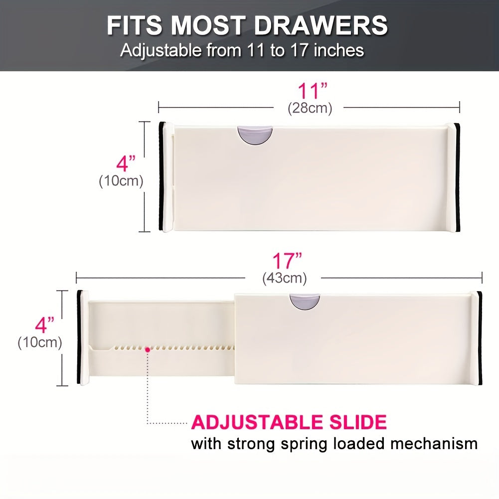 Adjustable Drawer Partition Divider for Storage Organization