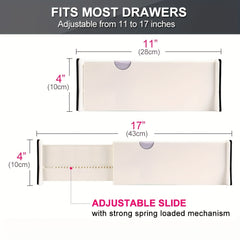 Adjustable Drawer Partition Divider for Storage Organization