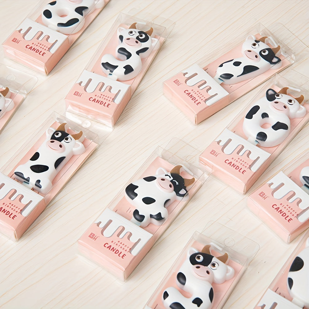 Creative Cow Number Candle Birthday Cake Decoration
