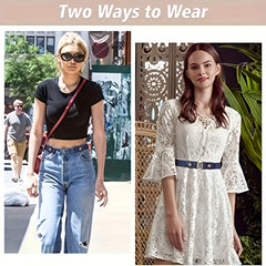 2pcs No Buckle Elastic Belt Stretchy For Women Men Pants Jeans Adjustable