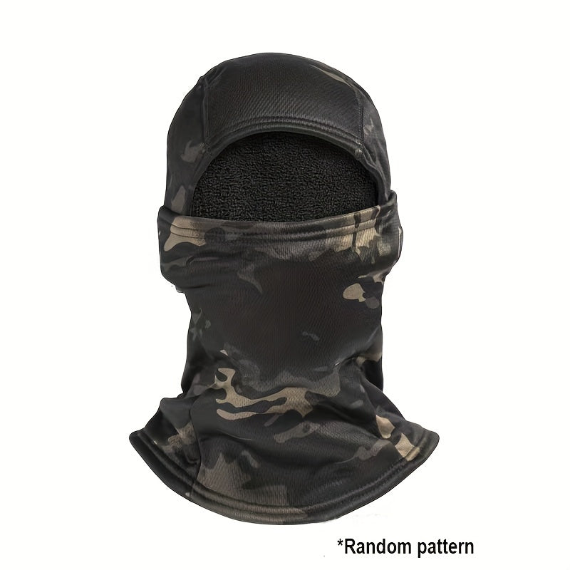Elastic Fabric Winter Coldproof Headgear Full Face Mask Windproof Head Cover