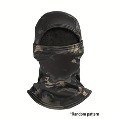 Elastic Fabric Winter Coldproof Headgear Full Face Mask Windproof Head Cover