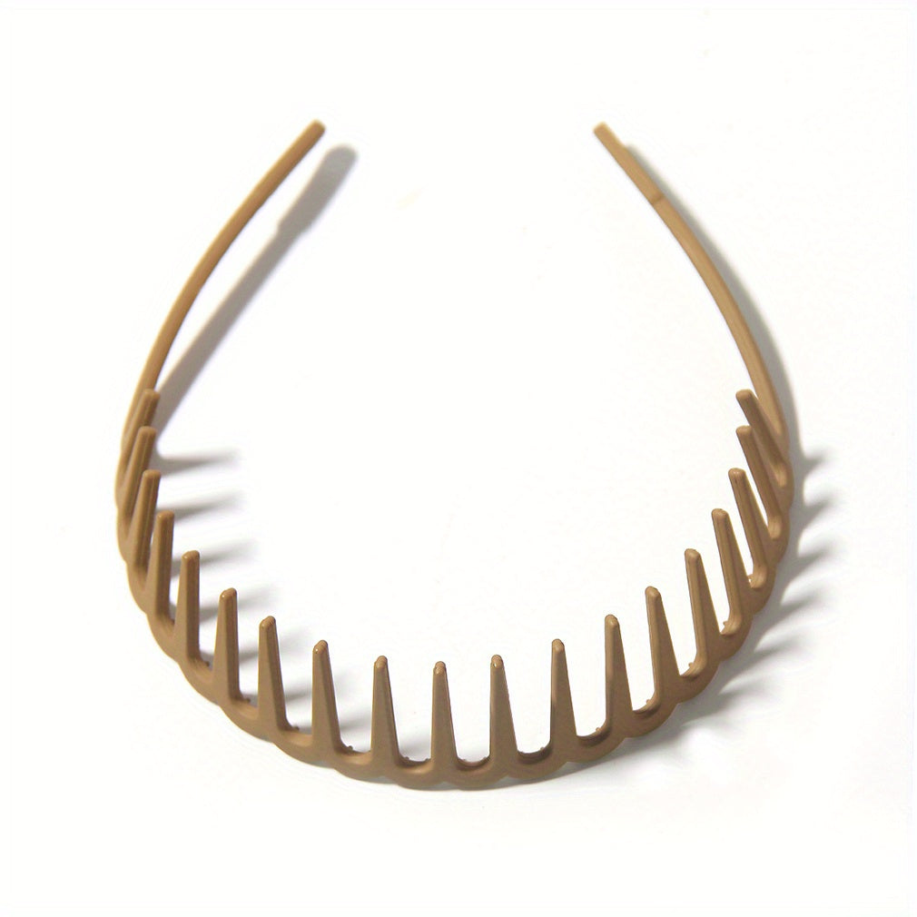 Colorful Matte Head Hoop Toothed Headband Hair Accessories