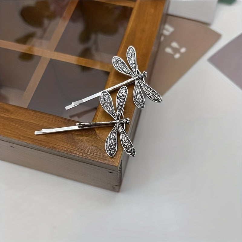 Metal Dragonfly Hair Clip Non-slip Side Clip Vintage Hair Accessories