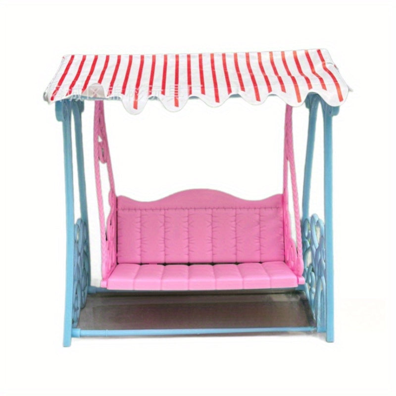 Colorful Playhouse Swing Chair & Beach Rocking Chair with Canopy