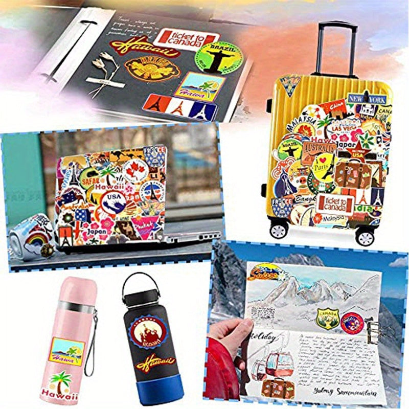 50pcs Waterproof Vinyl Stickers for Water Bottles Laptops Phones