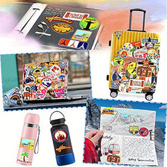 50pcs Waterproof Vinyl Stickers for Water Bottles Laptops Phones