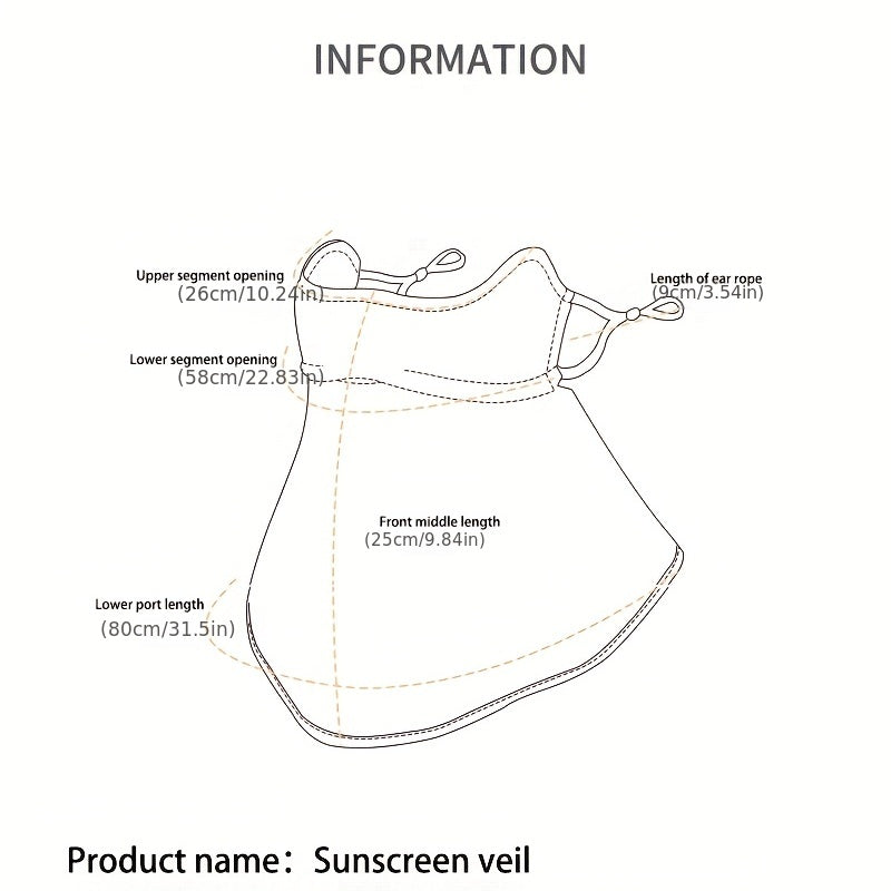 Sunscreen Mask Summer Driving Neck Protection