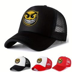 Unisex Sunshade Baseball Cap with Grimace Print