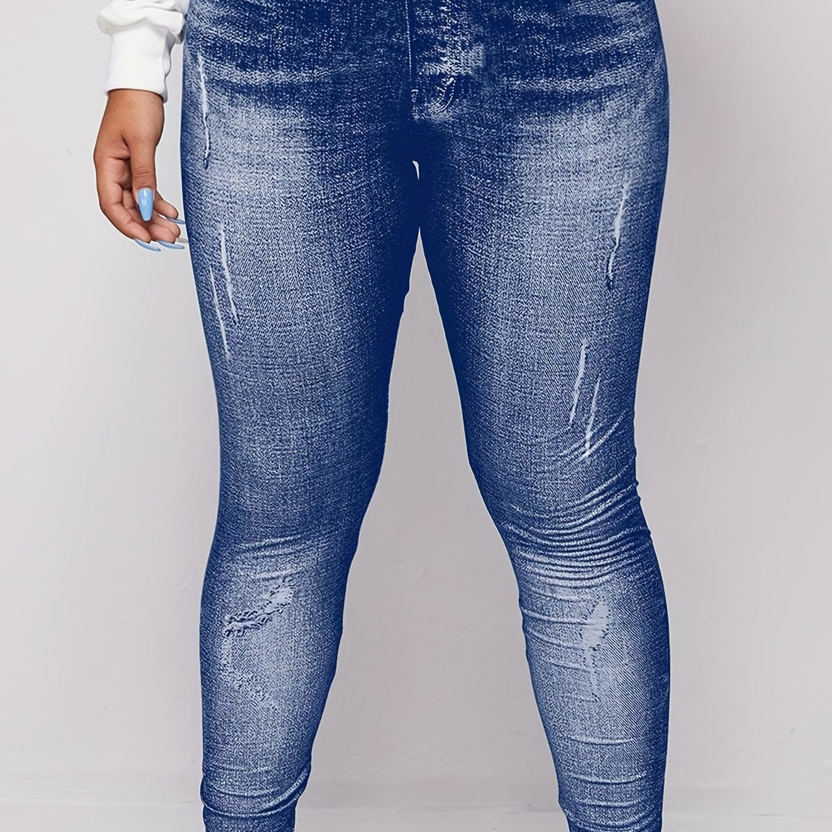 Cartoon Print Slim Jeggings Casual High Waist Long Leggings