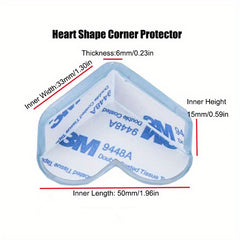 2PCS Transparent Baby Corner Edge Protector L Shape Desk Cover
