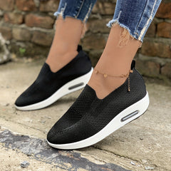 Women's Air Cushion Sock Shoes Slip On Knit Shoes
