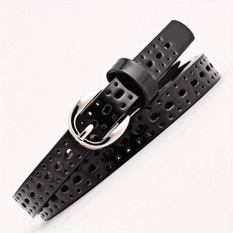 Candy Waist Belts Vintage Hollow PU Leather Belt Pants Jeans Belt For Women
