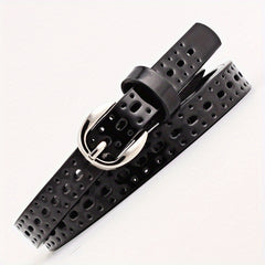 Candy Waist Belts Vintage Hollow PU Leather Belt Pants Jeans Belt For Women