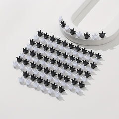 100pcs Mini Crown Shape Hair Claw Braid Hair Clip Hair Accessories