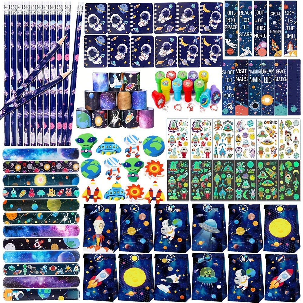 96pcs Space Party Favors Kids Stationery Toy School Classroom Student Prizes