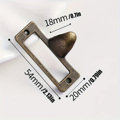 6pcs Antique Brass Metal Label Handle for Cabinet Furniture