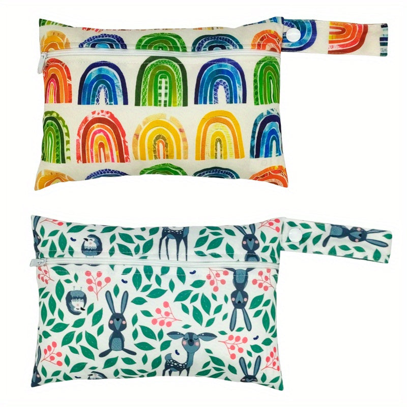 2pcs Washable Storage Bags Sanitary Napkin Cosmetic Toy Storage Bag