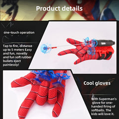 Spider Gloves & Web Launcher Hero Movie Set Gift