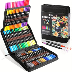 Artist Pen Set 72 Colors Dual Brush Art Markers