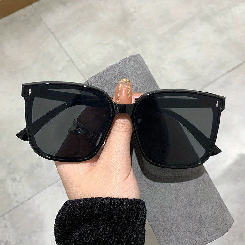 Square Sunglasses Men Women Mirror Lens Anti Glare UV400
