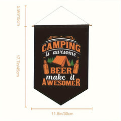 1pc Camping Campsite Flag Garden Decoration Flag