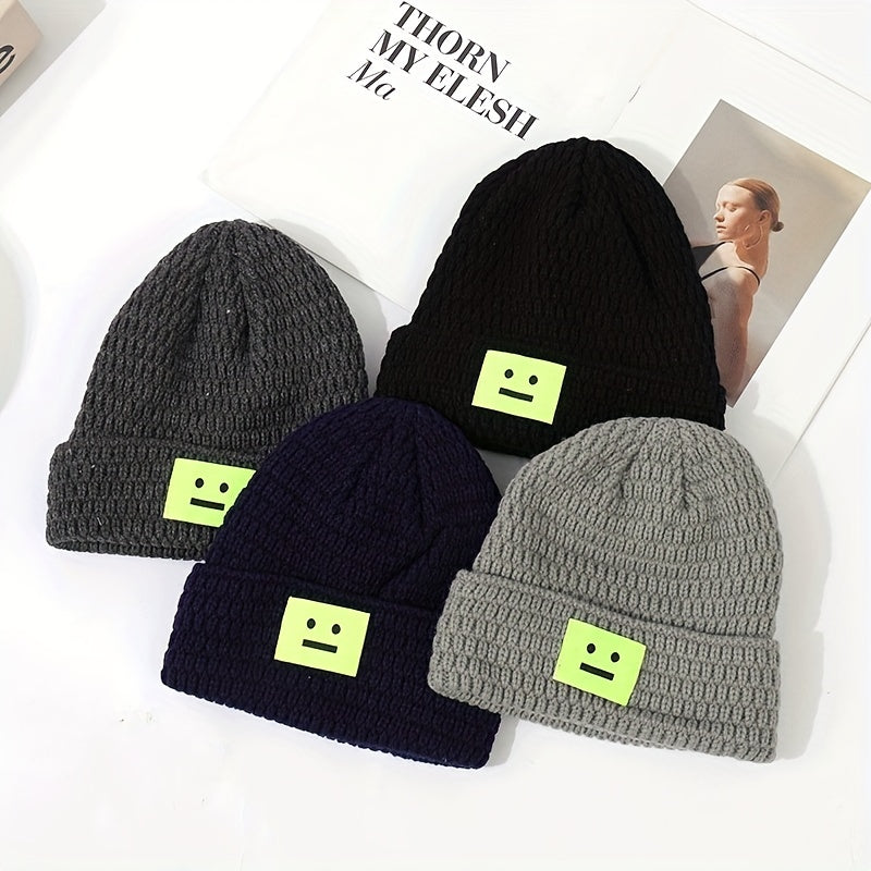 Hot Plush Woolen Hat Street Style Knitted Hat For Men And Women
