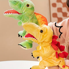 Dino Hand Puppets with Movable Mouth - Set of 2