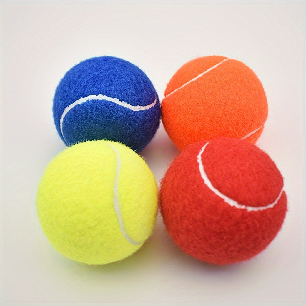 4pcs Colorful Tennis Balls High Elasticity Durable for Beginner Training
