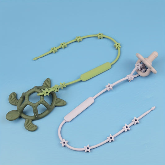 Stretchable Silicone Pacifier Chain for Baby Bottles Teethers