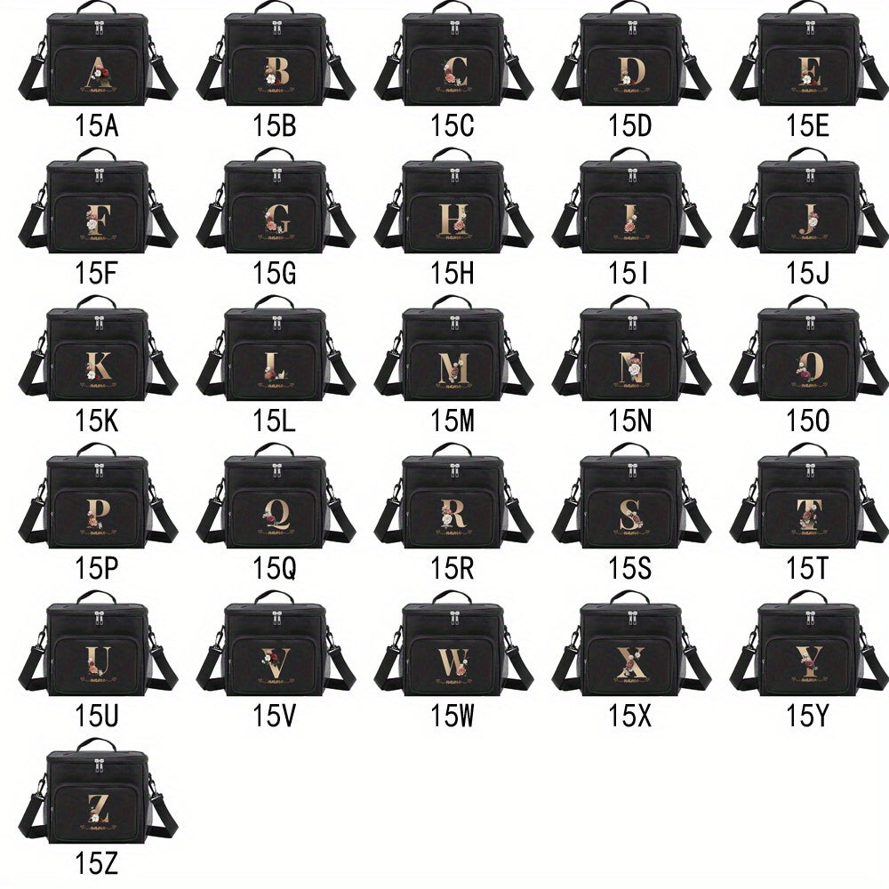 Canvas Square Hand Wash Lunch Bag with Cooler Box for Women's Work