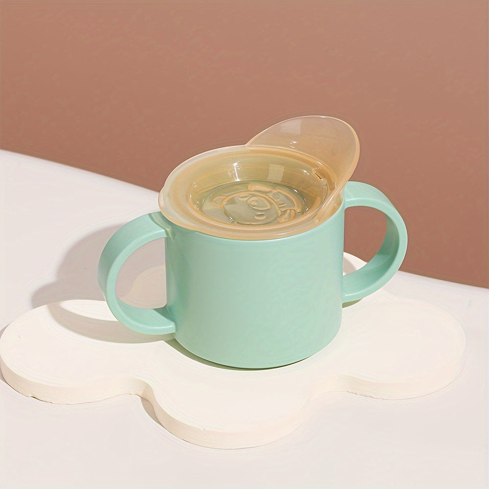 150ml Drinking Cup With Lid Double Handle Portable Water Cup