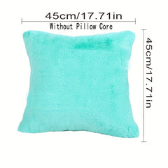 Soft Faux Rabbit Fur Throw Pillow Cover 20 X 20 Inch