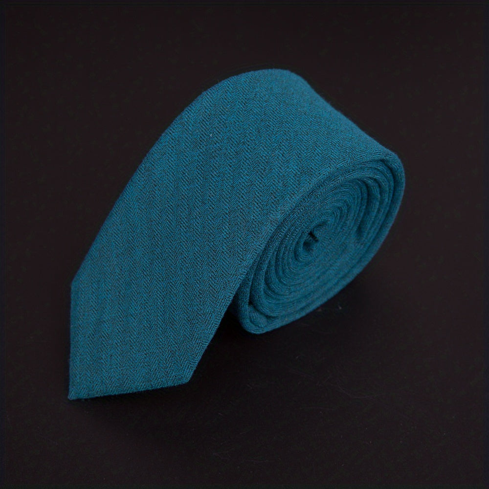 Men's Striped Solid Necktie Business Wedding Party Necktie