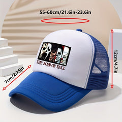 Unisex Mesh Sunshade Baseball Cap Clown Print
